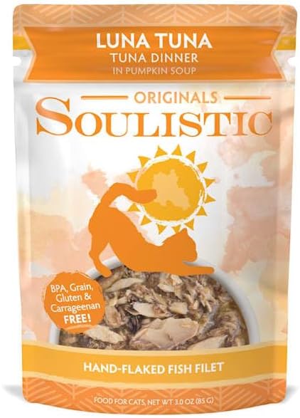 Soulistic Originals Luna Tuna Tuna Dinner in Pumpkin Soup Wet Cat Food, 3