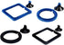 4 Pcs Fish Feeding Ring, Square and Round Aquarium Floating Food Feeder with Suction Cup