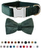 Adjustable Dog Collar with Bow Tie, Velvet Pet Collar for Small Medium Large Dogs and Cats, Neck 10.6-16.1 Inches