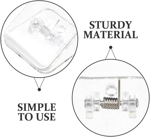 8Pcs Toddmomy Transparent Dog Wall Pee Pad Holder with Nonslip Base for Puppy Training Secure Potty Training Pad Clips