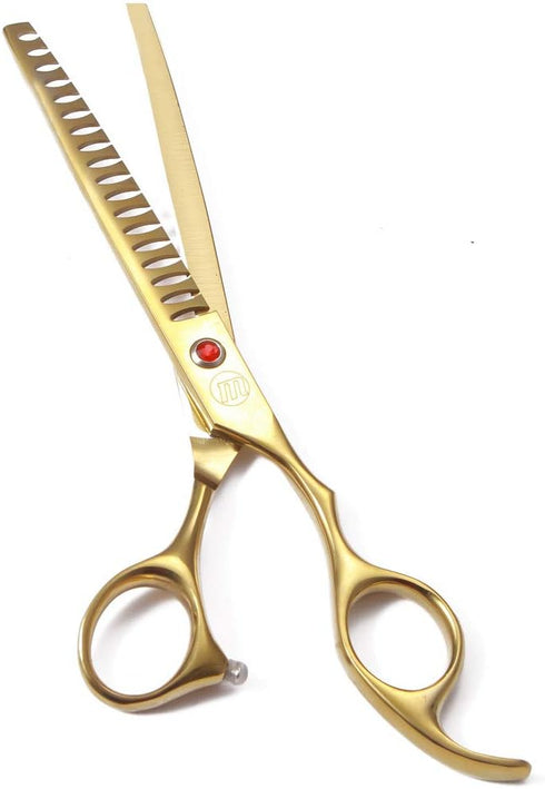Professional Dog Grooming Scissors Set, 7 Inch/8 Inch Chunkers, Curved Shears, Thinning Shears with Comb