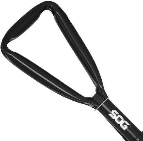 SOG Entrenching Tool, 18.25 Inch Folding Survival Shovel with Carry Case, Black