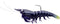 Generic Fishing Lure Saltwater Shrimp Soft Plastic 4pk Rigged ssf75sk922 Black Tiger 3"