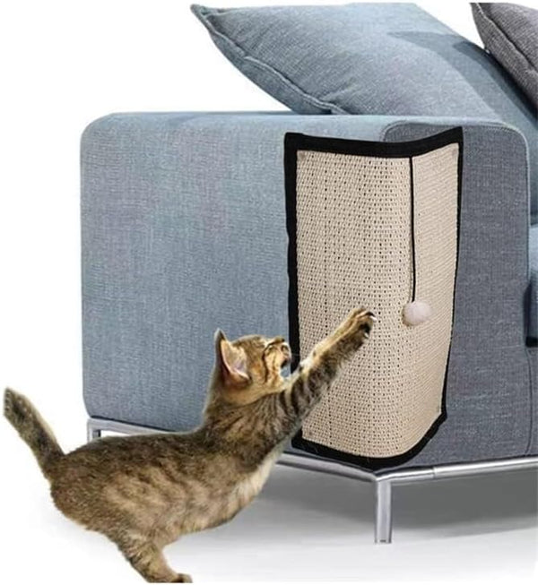 Cat Scratch Pad Sofa Protector, Natural Sisal Anti Scratch Furniture Protector, Bed Corner Protector (15.7"×11.8”-S)