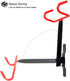 Bike Wall Mount Bike Hanger Foldable Bicycle Storage Horizontal Bike Rack Bike Hook for Garage Indoor Shed with Screws Red by DIRZA