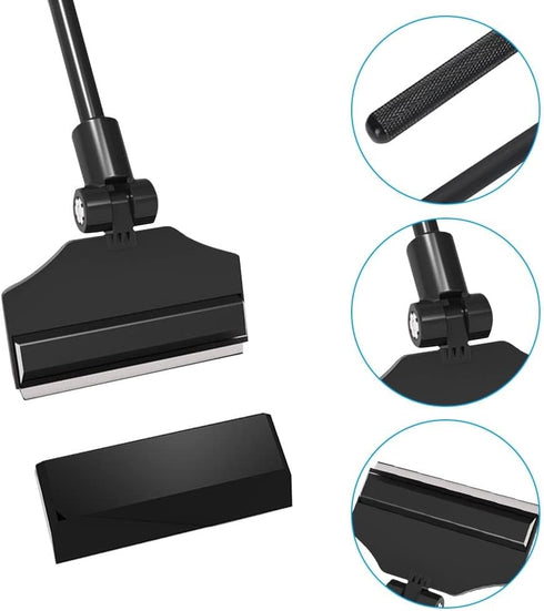 MiOYOOW Aquariums Algae Scraper Cleaner Set, Cleaning Brush with 10 Replacement Blades for Cleaning Algae on The Bottom, Back and Side of Fish Tank Glass