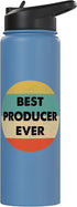 Funny Producer Shirts & Gifts Producer Shirt | Best Producer Ever Stainless Steel Insulated Water Bottle