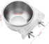 Stainless Steel Hanging Bowl Bird Food Feeding Dish, Water Seed Feeder with Screw Attachment for Bird Cage
