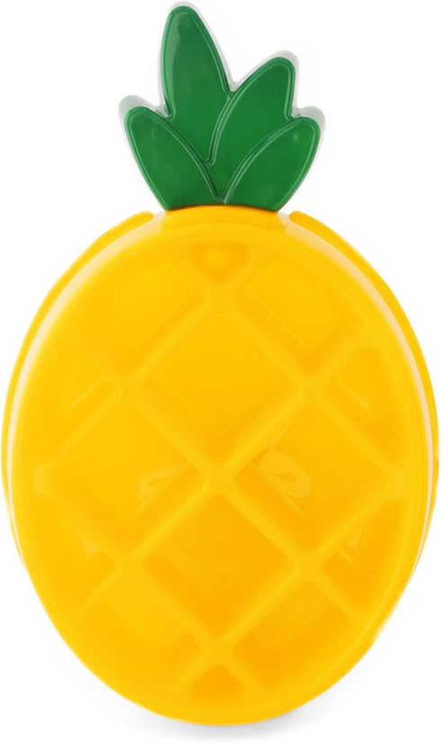 ZippyPaws Happy Bowl, Slow Feed Dog Bowl, Up to 10x Slower Eating, Dishwasher Safe, Non-Slip Pineapple