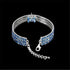 Dogs Kingdom Amazing 3 Rows Rhinestones Necklace, Pet Cat Dog Collar Bling Jewelry for Party Wedding Accessories, Dark