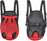 Pet Dog Carrier Backpack - Mesh Camouflage Outdoor Travel Bag for Small Dogs and Cats (XL, Red)