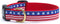 Up Country Stars and Stripes Dog Collar, Small (9 to 15 inches), 5/8 inch Narrow Width