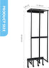 Yoga Mat Holder Wall Mount, Home Gym Accessories Organizer with 4 Hooks for Hanging Foam Roller and Bands