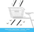 Mounting Brackets with Screws for Bike Basket Installation, Metal Plates for Bicycle Cargo Rack