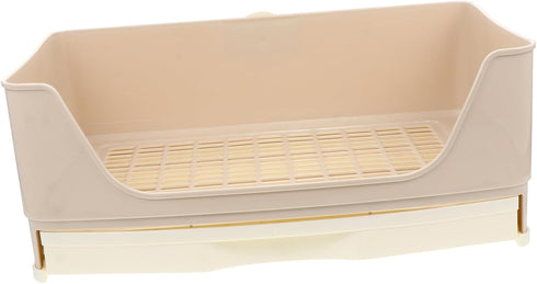 YARNOW Rabbit Toilet Tray Box Large Pet Potty Trainer for Rabbits Guinea