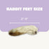 Benji & Louie 2.5 oz, 12 Count Air Dried Rabbit Feet - Whole Rabbit Front Feet with Fur - Natural Healthy Dog Treats