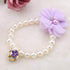 Dog Pet Necklace, Elastic Adjustable Stylish Simulation Pearl Flower Collar for Cat Puppy Jewelry Accessory Theme Party