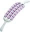 Vaveren Handheld Massage Roller Stick Exercise Three Row Roller Leg Massage Hammer