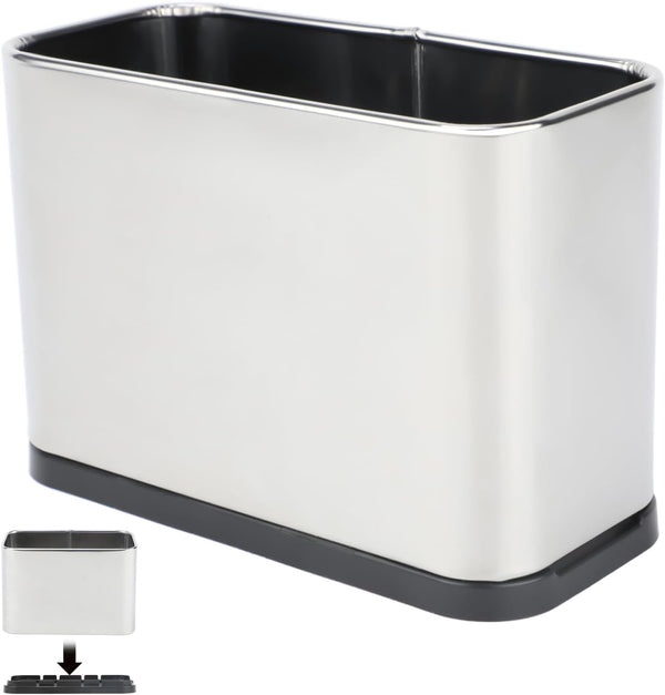 FHTONGE Stainless Steel Cat Litter Scoop Holder, Detachable Metal Cat Scooper Caddy,