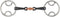 Generic Sweet Iron Bevel Bit with Stainless Steel Cheeks