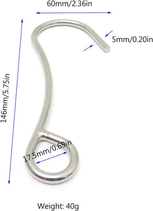 KieTeiiK BIBABLYKE Stainless Steel Scubas Diving Hook, Heavy Duty Single Reef Hook for Drift Diving Safety Equipment