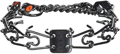 Herm Sprenger Black Stainless Steel Prong Dog Collar - Training Pinch No-Pull Collar (2.25mm Small)
