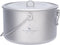 iBasingo Outdoor Titanium Pot with Lid, Folding Handle Camping Cookware for Hiking Picnic, Ultralight Bowl Tableware