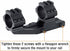 ohhunt Scope Mount 30mm 1 inch QD Quick Release Picatinny, 1.42 inch Center High, Black