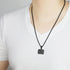 Number Necklace for Boy, Black Athletes Number Stainless Steel Chain, Personalized Sports Jewelry for Men