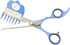 Scaredy Cut Silent Clipper + Dematting Comb Pet Grooming Kit, Blue, Right-Handed 17pc RH