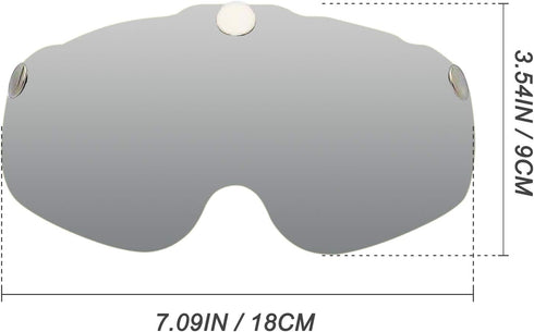 Removable/Detachable Magnetic Visor Goggles Shield for Cycling Helmet, Bike Helmet Goggles Visor Shield Model Bc-069