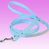 Scicalife PU Leather Dog Leash, Colorful Walking Leash with Sparkly Studded Rhinestone for Cats or Dogs (Blue)