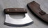 Poshland TTC-111 Handmade Demascus Ulu kitchen Knife -Wood Handle (Walnut Wood)