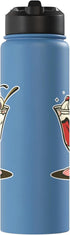 Funny Frozen Dessert Shirts and Giveaways Ice Cream Sundae Drawing Sorbet Stainless Steel Insulated Water Bottle
