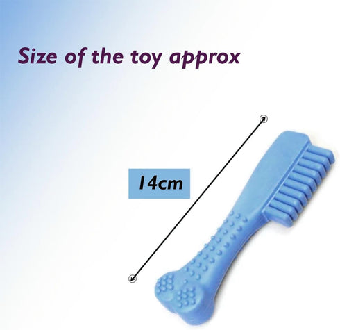 1x Pet Chew Toy, Soft-Rubber Resistant Comb Shaped Chewing Toy for Cat and Dog (14cm)