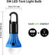 Lepro LED Camping Lantern, 3 Lighting Modes, Hanging Tent Light Bulbs with Clip Hook, 4 Packs