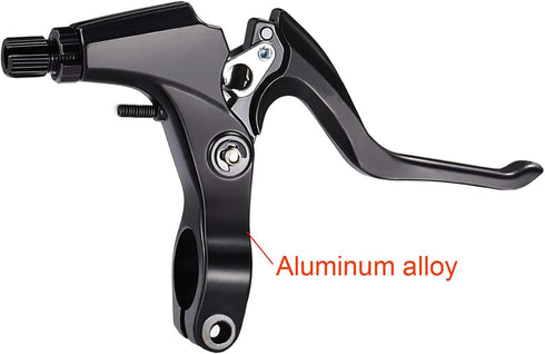 Lomodo 4 Pieces Bicycle Brake Accessories, 2 Pack Aluminium Alloy Brake Levers & 2 Pack Brake Wire (Black)