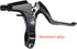 Lomodo 4 Pieces Bicycle Brake Accessories, 2 Pack Aluminium Alloy Brake Levers & 2 Pack Brake Wire (Black)