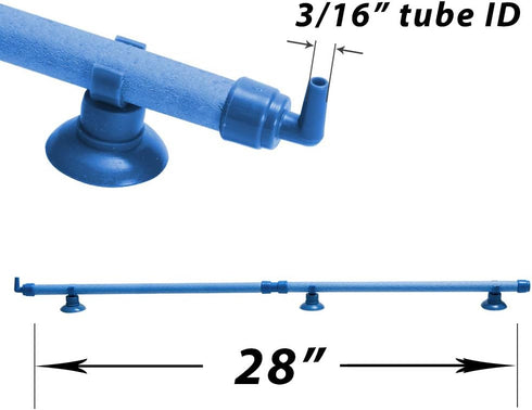 Quickun Aquarium Air Stone Bubble Wall Tube Oxygen Diffuser Bar Decor Accessory for Fish Tank 28 Inch Length,1PCS