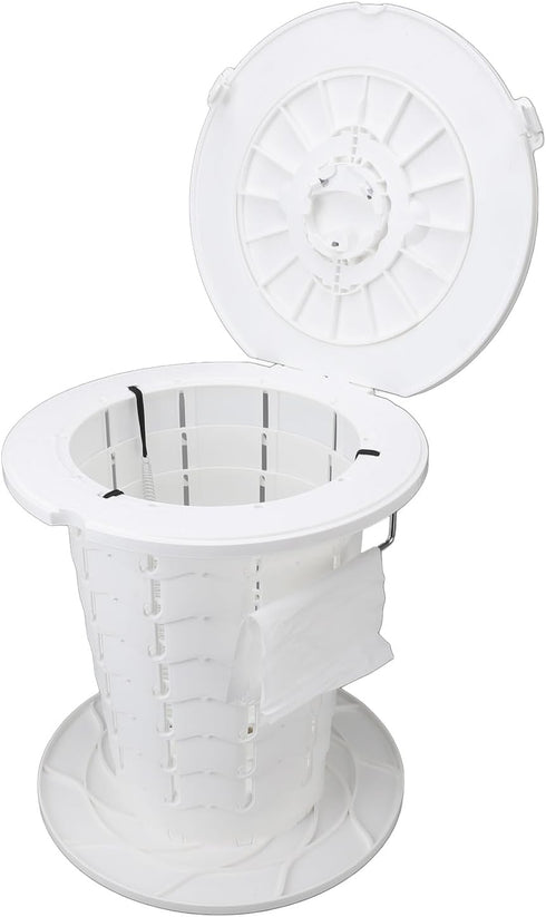7 330.7lb Pilipane Retractable Portable Toilet Foldable Travel Toilet Level Adjustable Height Camping Portable Potty
