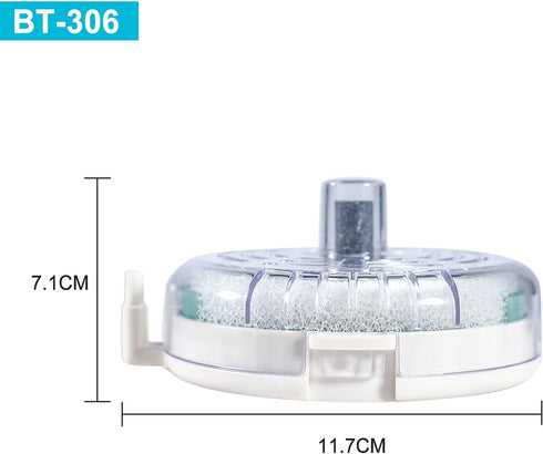UPETTOOLS Mini Aquarium Sponge Filter, Detachable Submersible Filter with Air Stone for 5-8 Gallon Fish Tanks