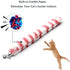 LASOCUHOO Cat Worm Toys, 3 Packs Interactive Cat Wand Replacement, Wand Refill Attachments for Indoor Cats