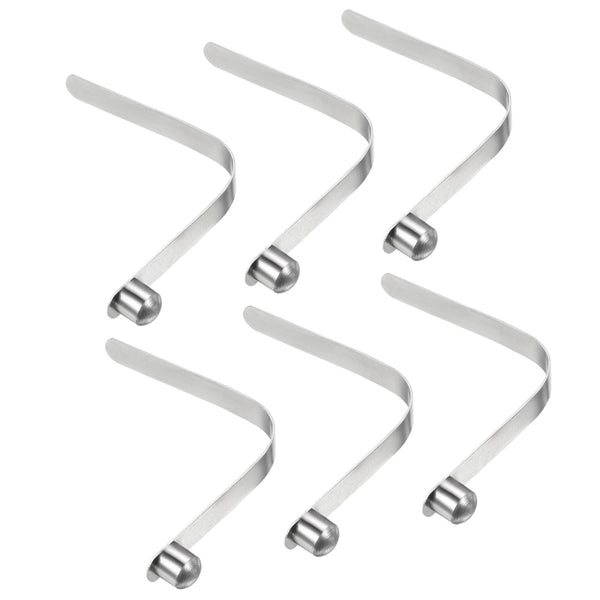 PATIKIL 8x8mm Kayak Paddle Snaps - 6 Pack Steel V Shaped Single Pin Push Button Spring Clips for Camping Awning