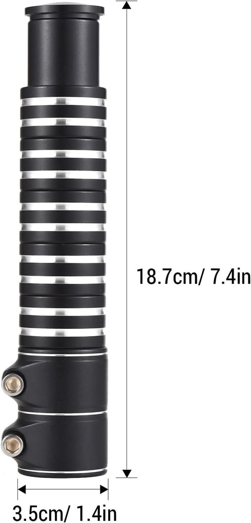Lixada Bike Stem Riser, Adjustable Handlebar Riser Adapter, Black, Suitable for Mountain Bike, Road Bike, MTB