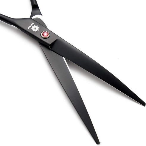 7.0 Inches Professional Pet Cat Dog Grooming Shears Scissors Kit - Straight, Curved, Thinning/Blending/Chunking