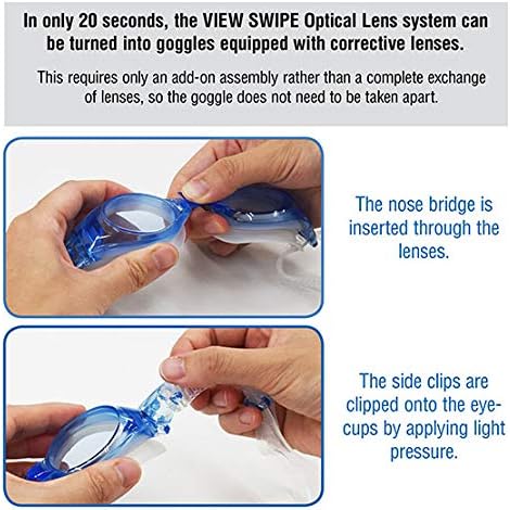 VIEW Swimming Gear Swipe Corrective Goggle Strap Kit