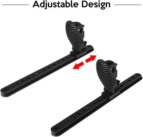 LIXADA Adjustable Kayak Foot Pegs - Foot Brace Pedals, Black