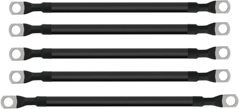 Golf Cart Battery Cables 4 Gauge with Heavy Duty Wire Lugs for 36v & 48v EZGO TXT (5-Piece Set)