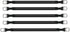 Golf Cart Battery Cables 4 Gauge with Heavy Duty Wire Lugs for 36v & 48v EZGO TXT (5-Piece Set)