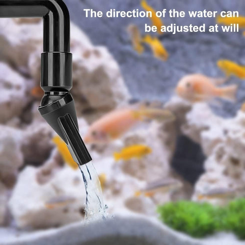 MiOYOOW 3PCS Duckbill Nozzle for Aquarium Pump, 360° Adjustable Water Return Outlet for Fish Tanks